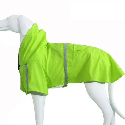 New Style Lightweight Strip Reflective Waterproof Pet Raincoat