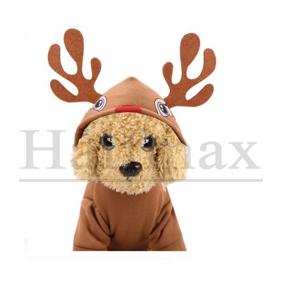 Pet product 2019 Christmas Hooded new pet dog clothes autumn and winter hood high quality apparel